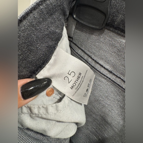 MOTHER Women's Charcoal Flare Jeans - Picture 7 of 7